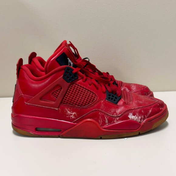 Air Jordan 4 Retro NRG Singles Day Size 14.5 Fire Red AV3914-600 - Picture 2 of 9